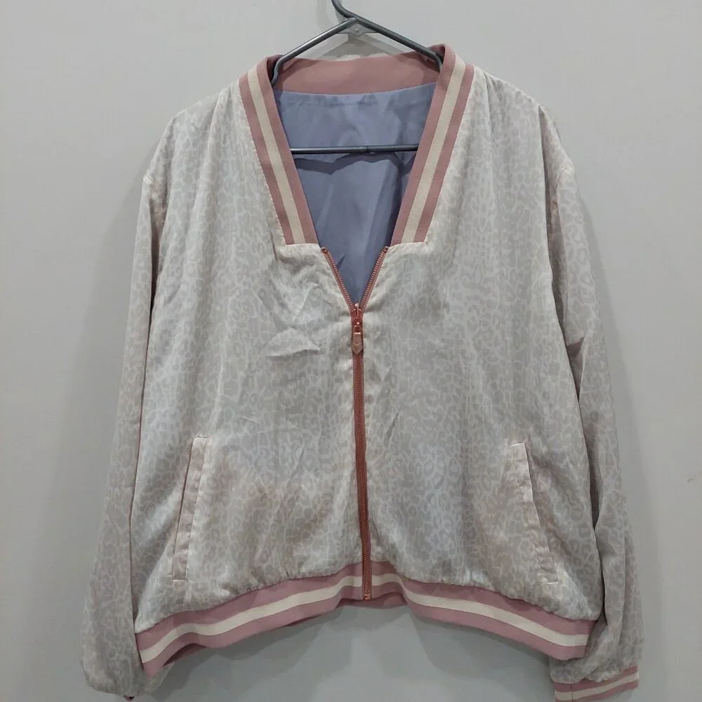 Stella & Dot Women's 2X Reversible Bomber - Picture 2 of 8